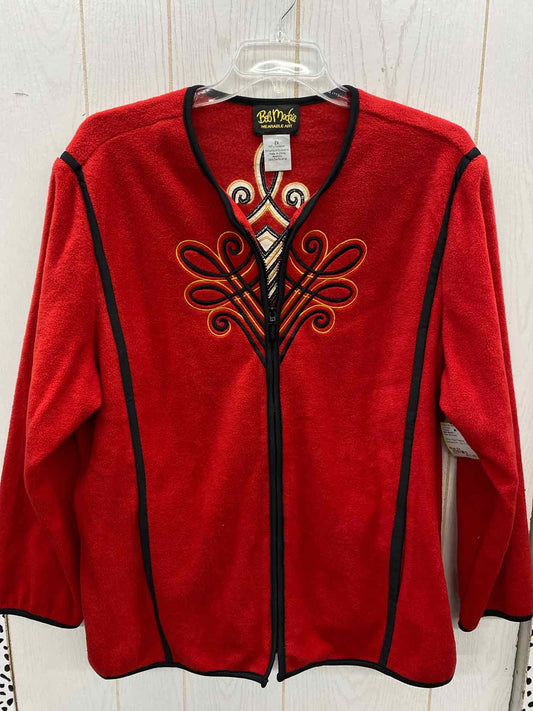 Bob Mackie Red Womens Size 2X Sweater