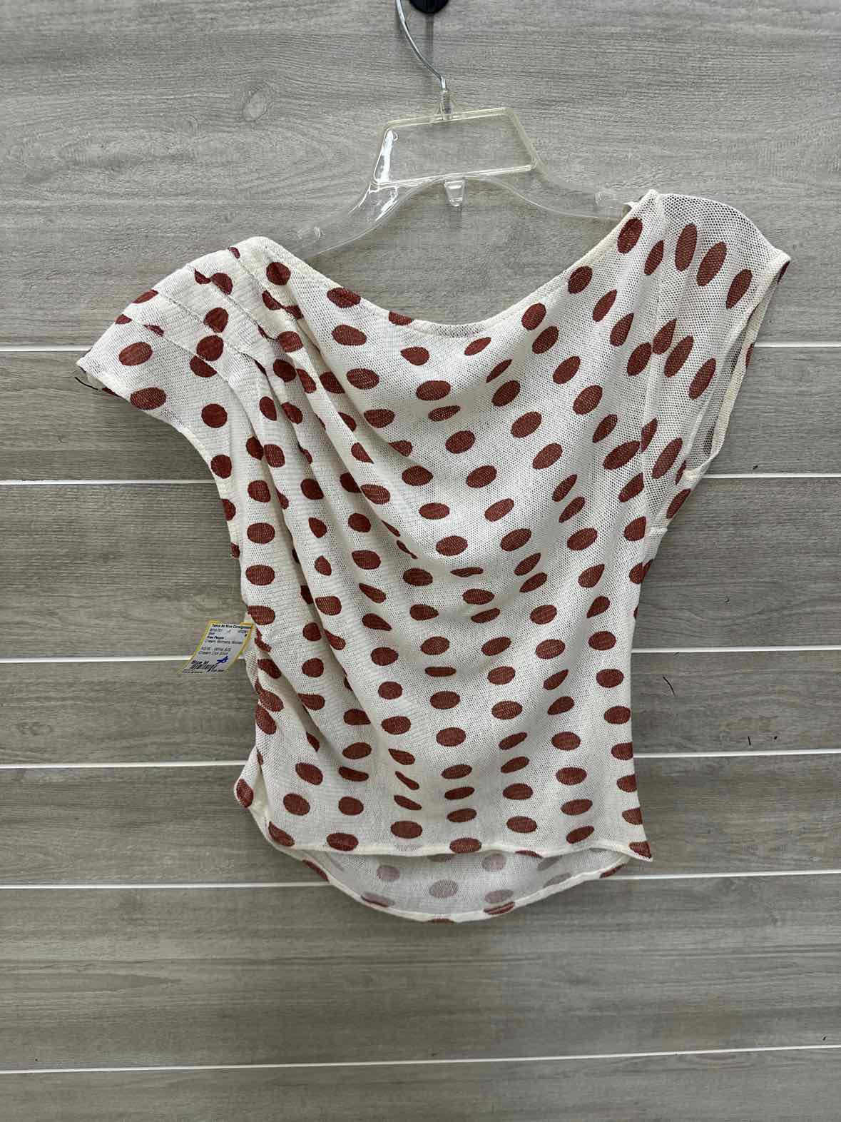Free People Cream Womens Women Size M Shirt