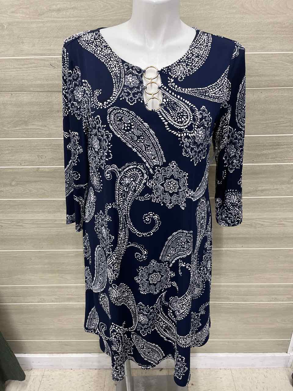 MSK Size 14 Blue Womens Dress
