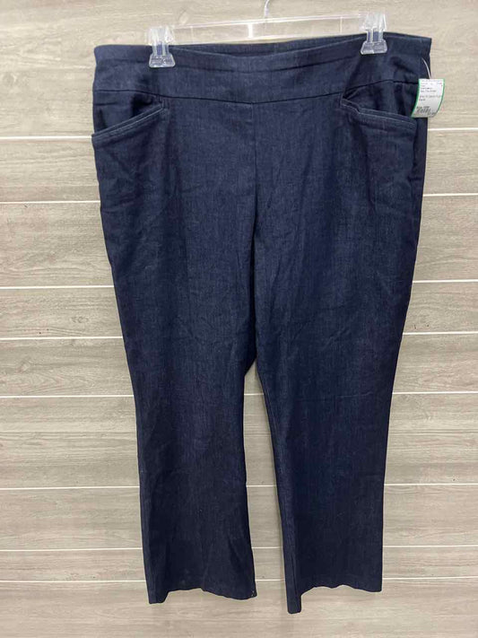 Croft & Barrow Size 18W Navy Plus Pants