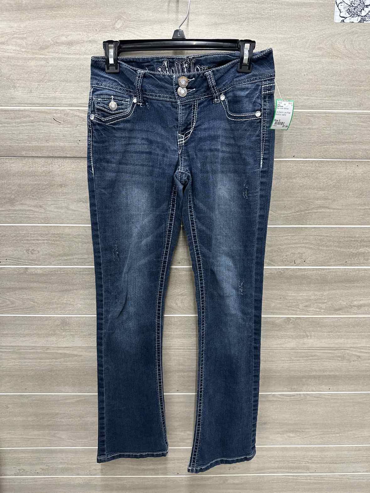 WallFlower Size 5 Blue Junior Jeans