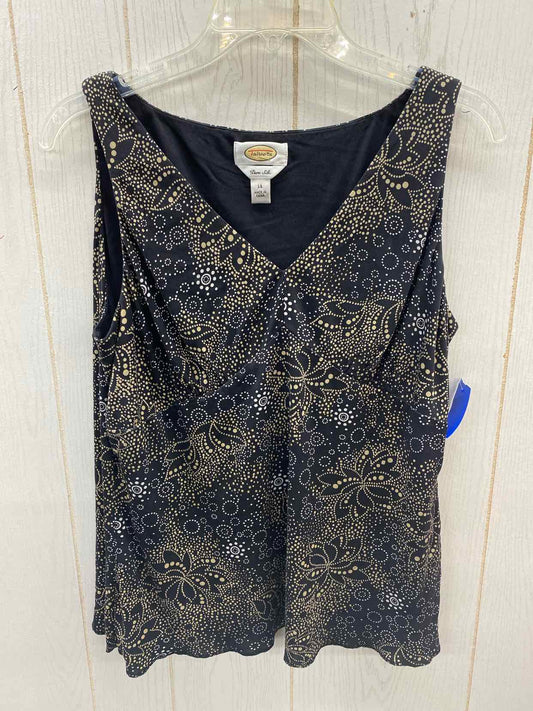 Talbots Black Womens Size XL Tank Top