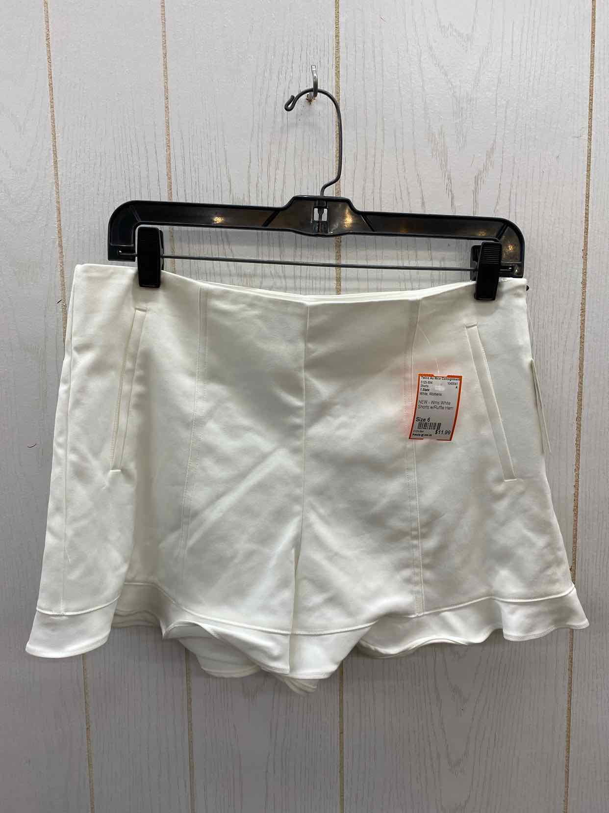 1.State White Womens Size 6 Shorts