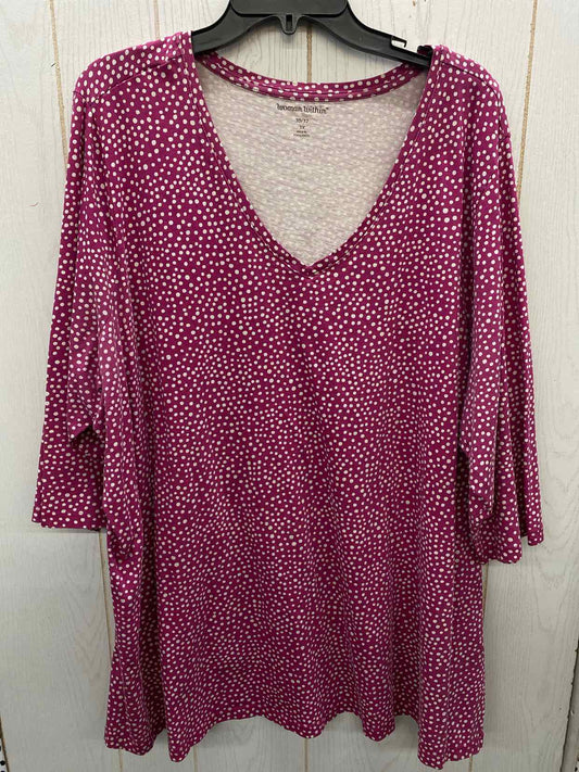 Woman Within Pink Womens Size 4X Shirt