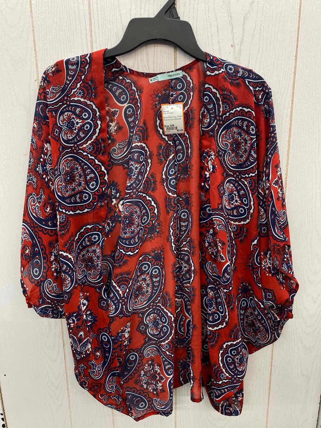 Maurices Red Womens Size S/M Shirt