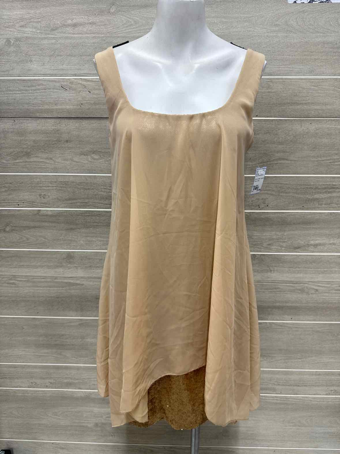 Ali & Jay Size 8/10 Gold Womens Dress
