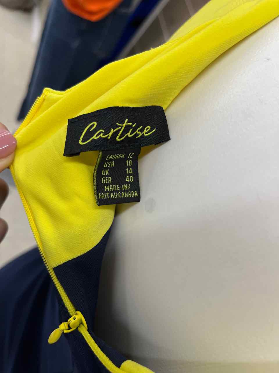 Cartise Navy Womens Women Size 10 Dress