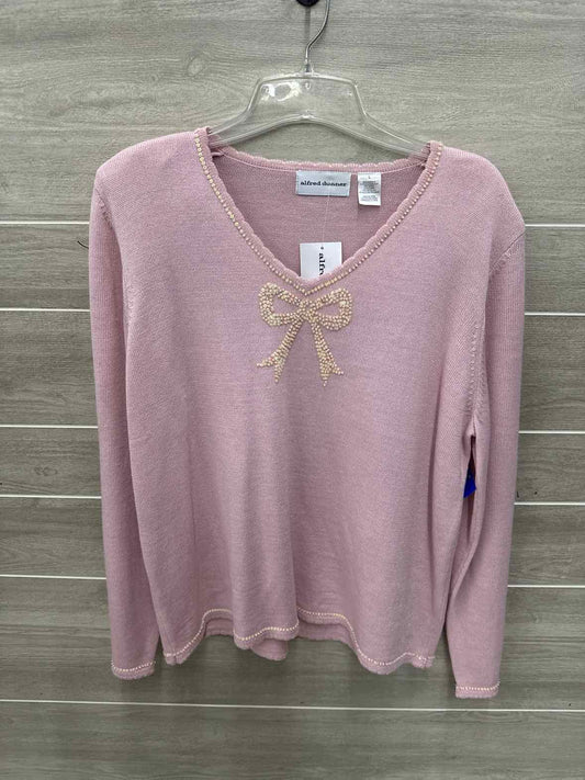 Alfred Dunner Size L Pink Womens Sweater