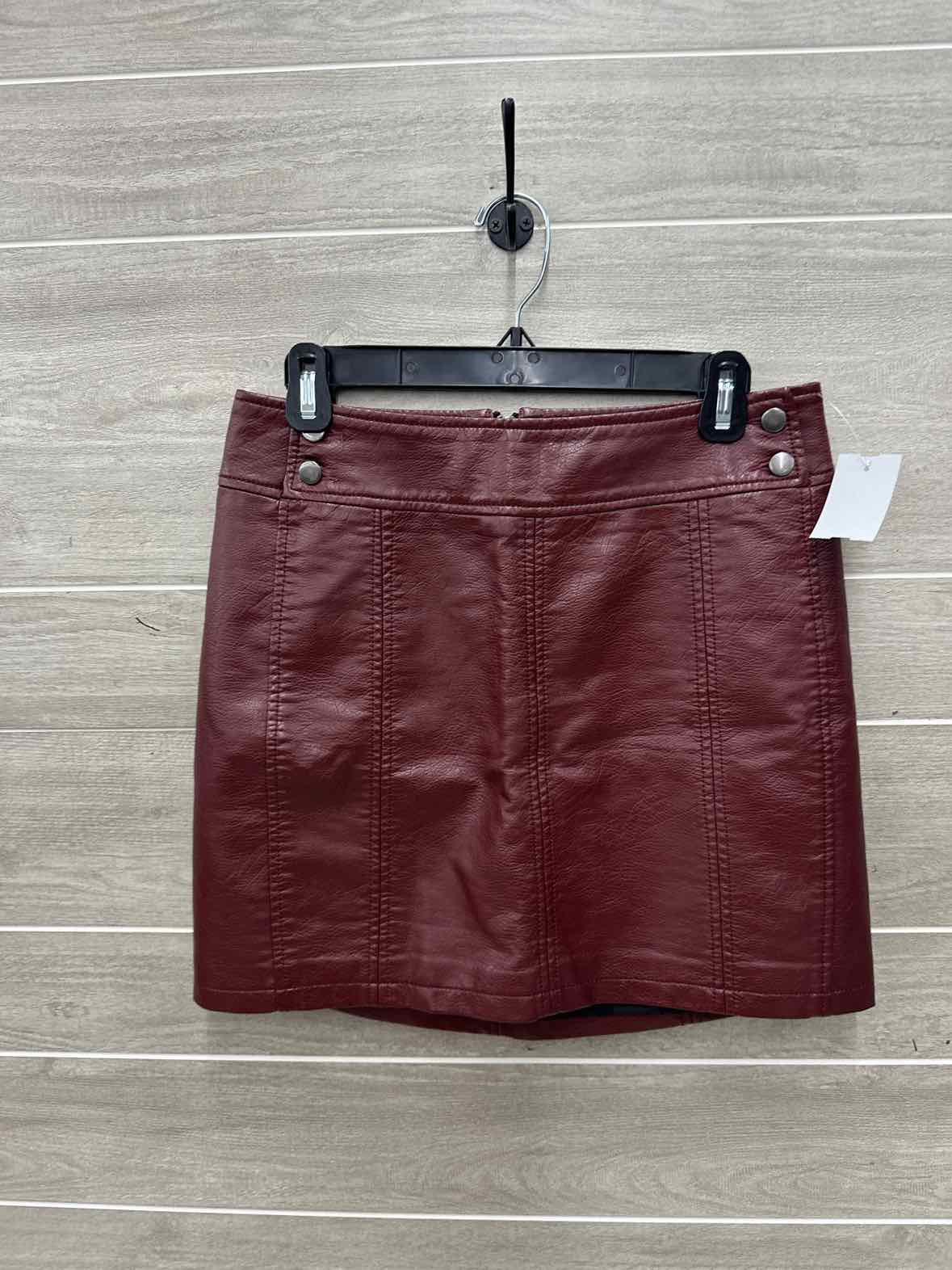 Free People Size 8 Burgundy Womens Skirt