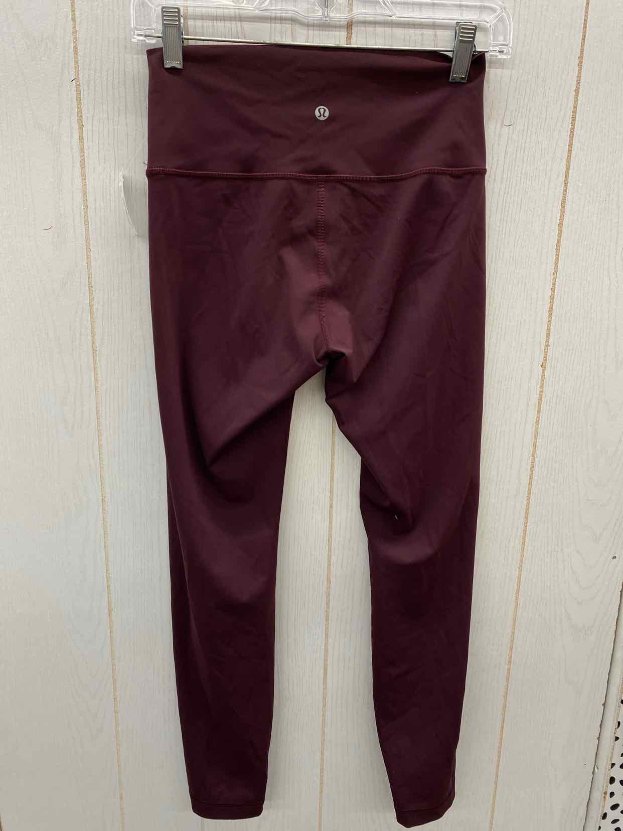 Lululemon Burgundy Womens Size 6 Leggings