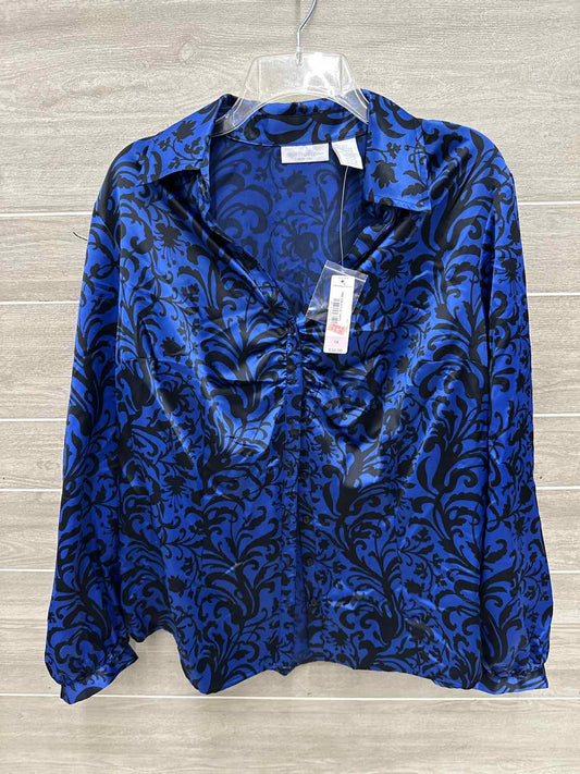 Worthington Size 1X Blue Plus Shirt