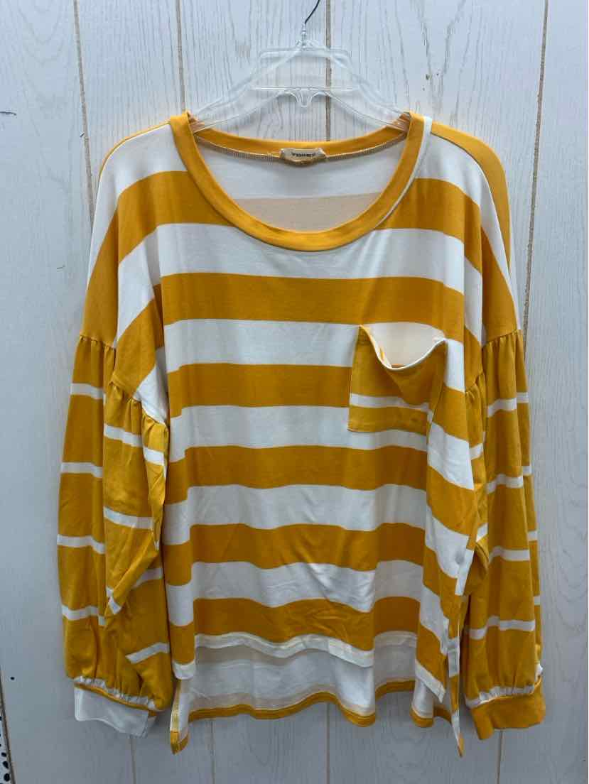 Adora Yellow Womens Size L Shirt