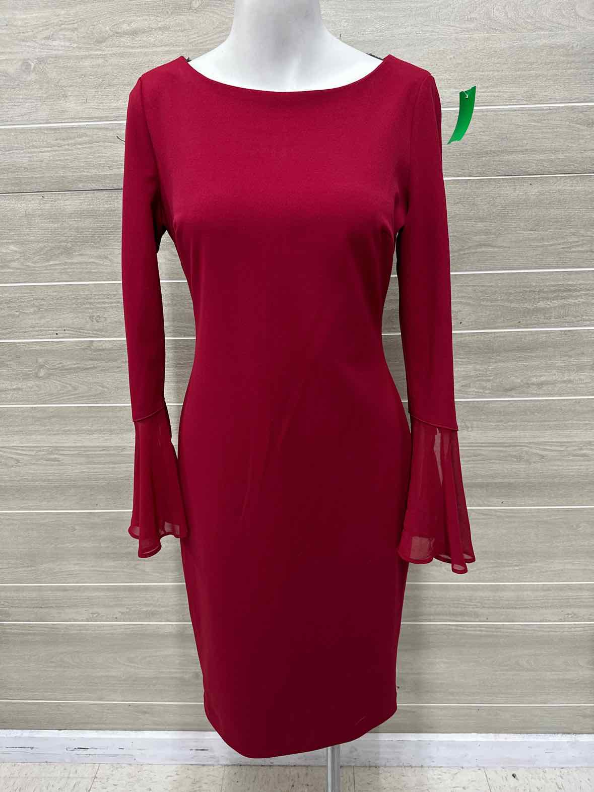 Calvin Klein Size 6 Red Womens Dress