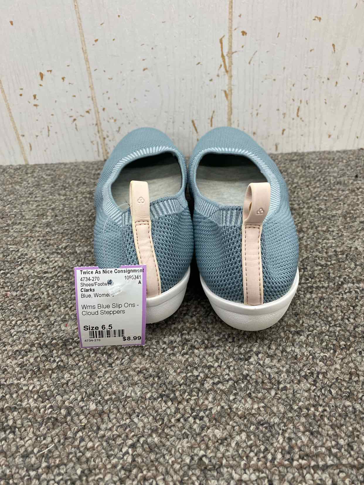 Clarks Blue Womens Size 6.5 Shoes Footwear