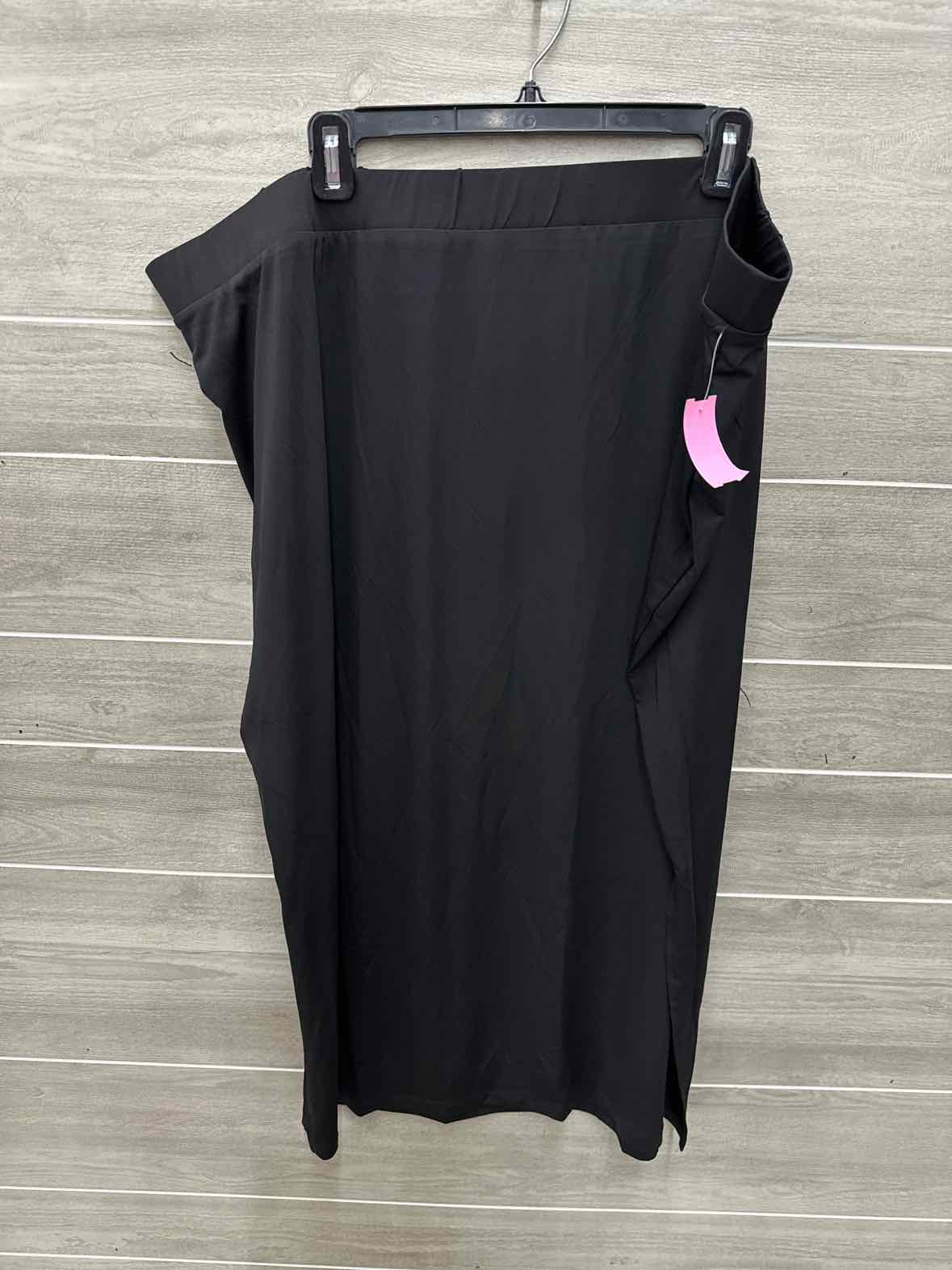 Roamans Size 26/28 Black Plus Skirt