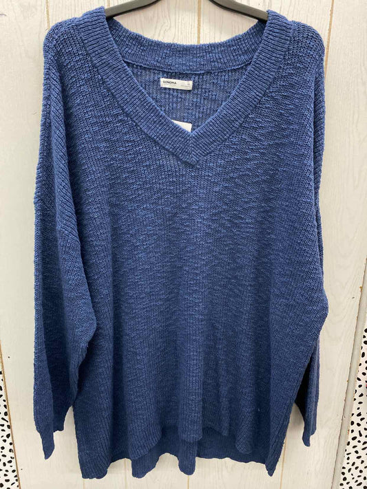 Sonoma Blue Womens Size 4X Sweater