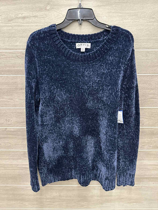 Orvis Size M Navy Womens Sweater