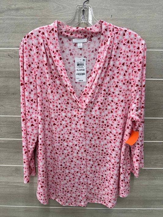 Charter Club Size XL Pink Womens Shirt