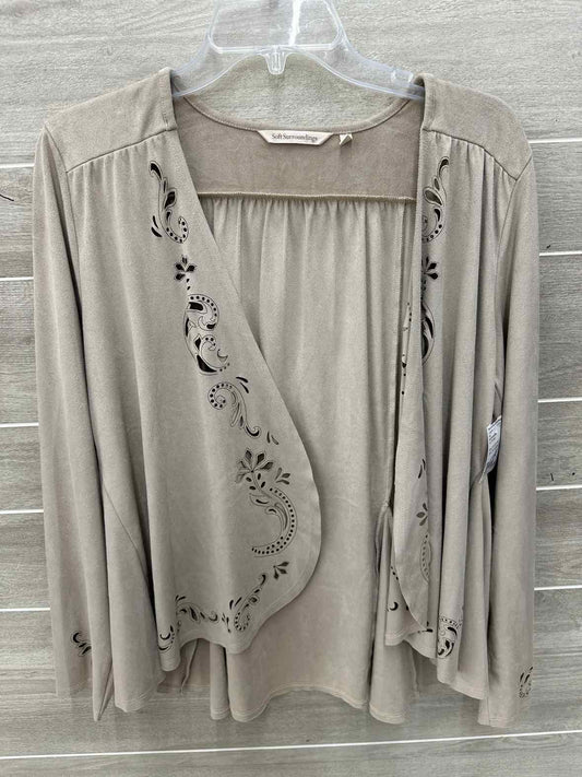 Soft Surroundings Tan Womens Size M Shirt