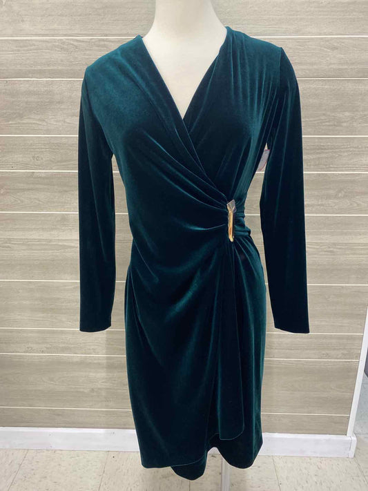 Calvin Klein Green Womens Size 4 Dress
