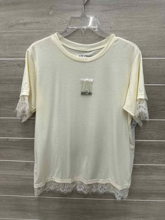 Size L Cream Womens Shirt