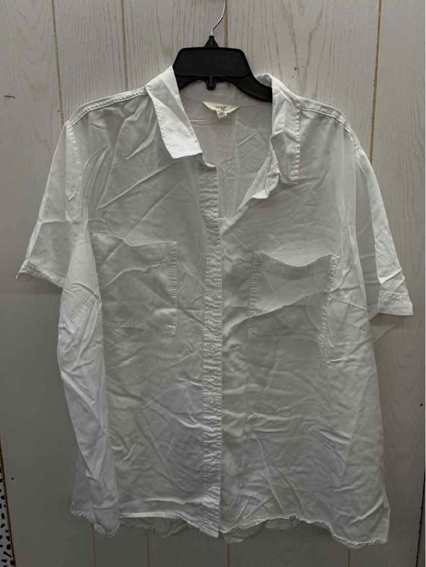 Terra & Sky White Womens Size 3X Shirt