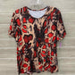 Red Womens Size XL Short Set