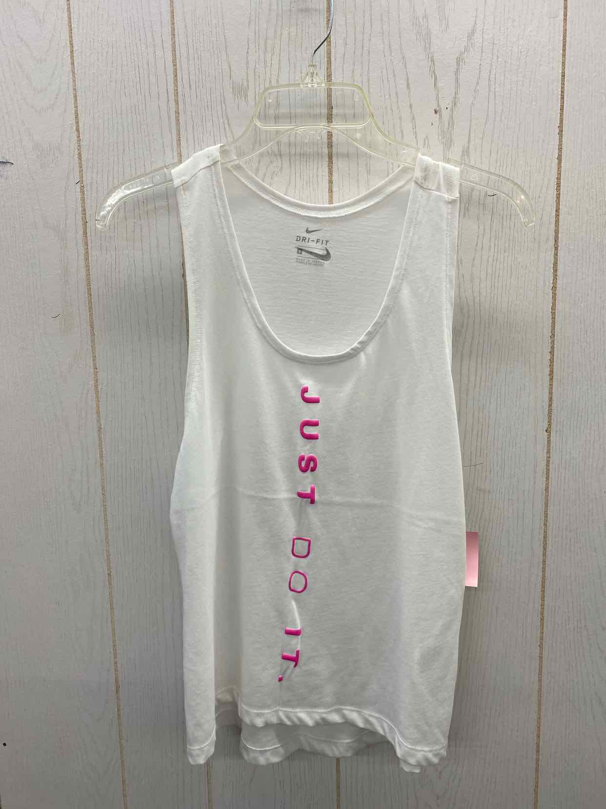 Nike White Womens Size Small Tank Top