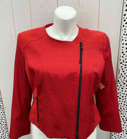 Mary Kay Red Womens Size 14 Blazer