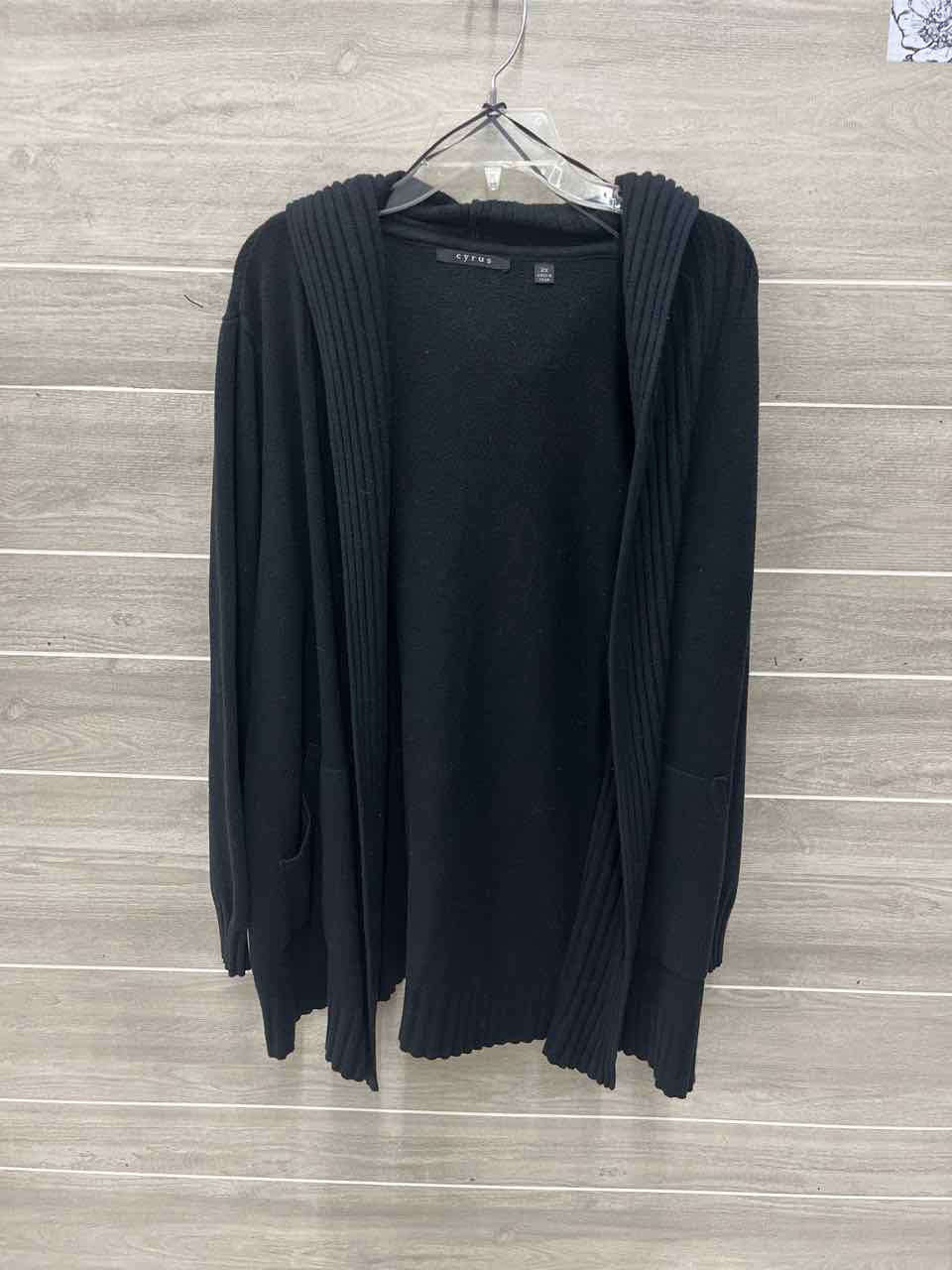 Cyrus Black Womens Women Size 2X Sweater