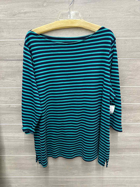 Isaac Mizrahi Size 2X/3X Navy Plus Shirt