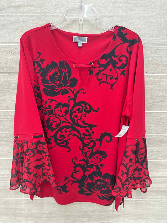 JM Collection Size XL Red Womens Shirt