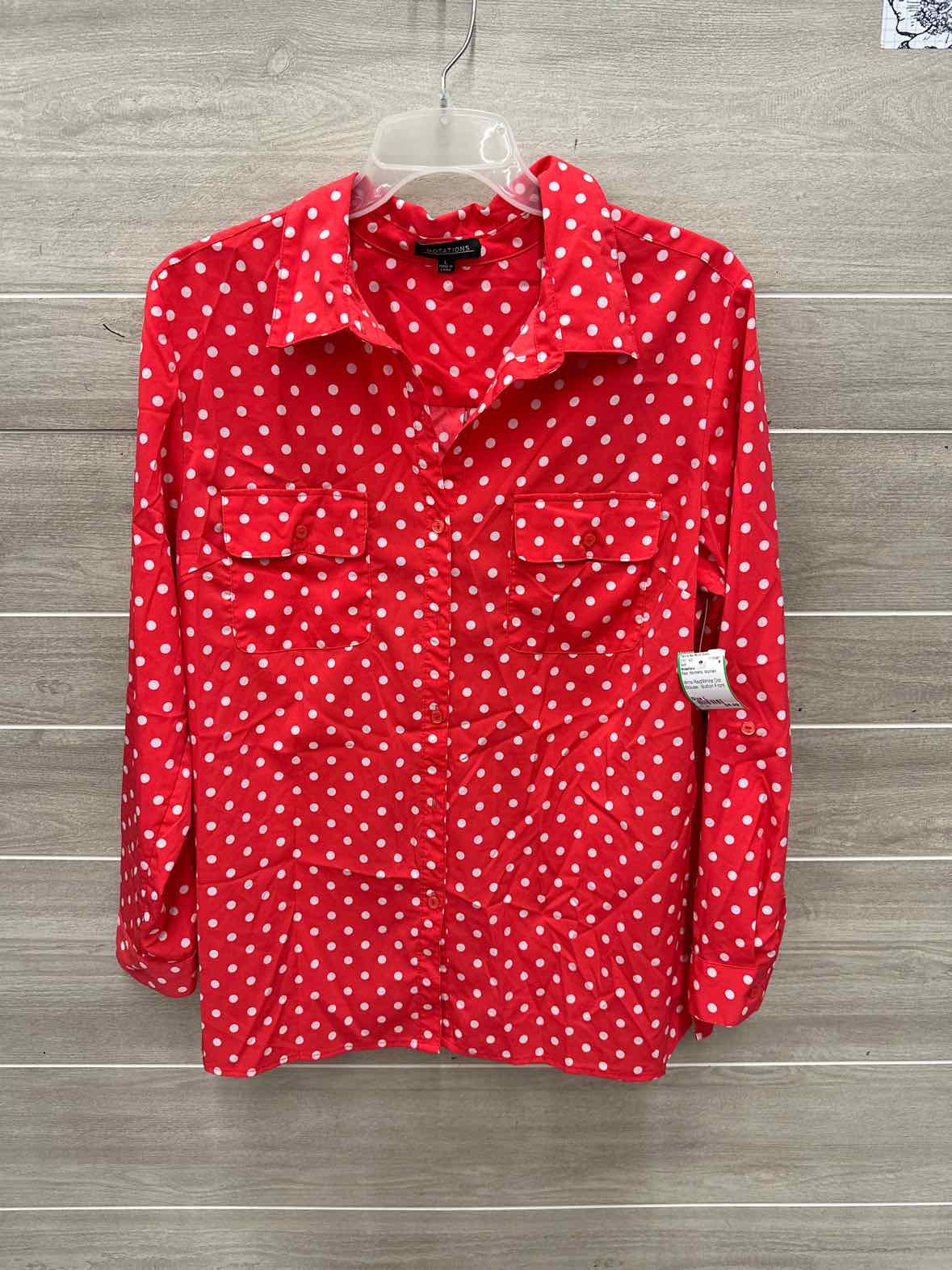 Notations Size L Red Womens Shirt