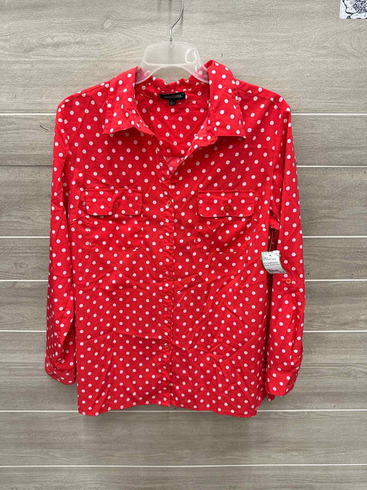 Notations Size L Red Womens Shirt