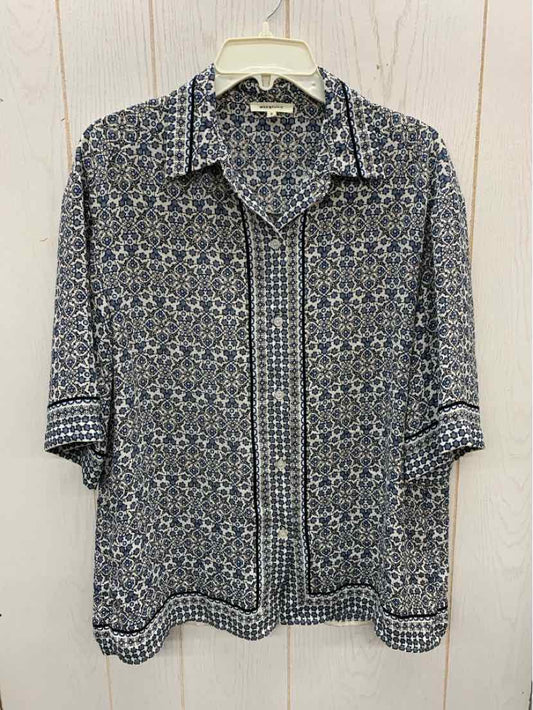 Max Studio Blue Womens Size S/M Shirt