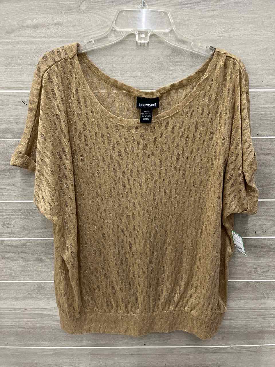 Lane Bryant Size 18/20W Tan Plus Shirt