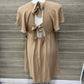 Heyson Size 10 Tan Womens Dress