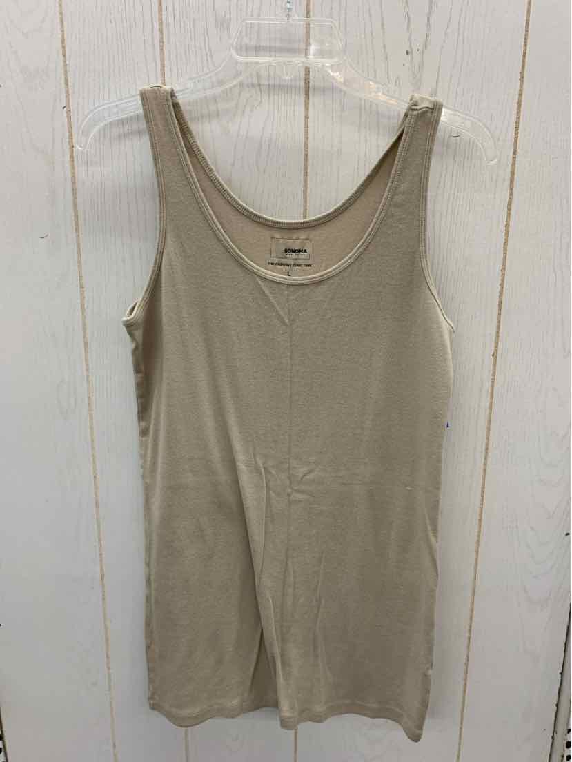 Sonoma Tan Womens Size L Tank Top