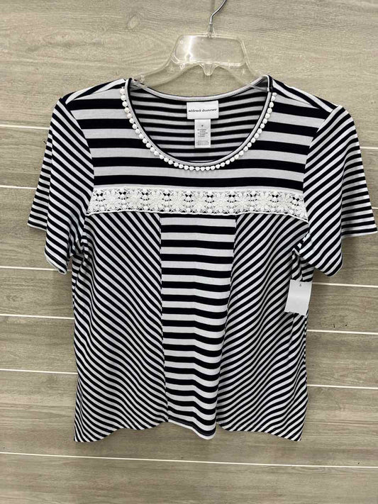 Alfred Dunner Blue Womens Women Size M/L Shirt