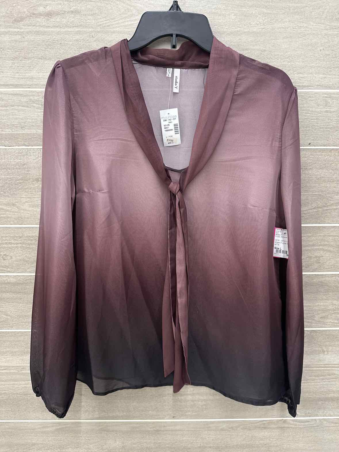 Studio Y Purple Womens Size L Shirt