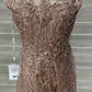 MAC DUGGAL Size 6 Gold Womens Gown/Evening Wear