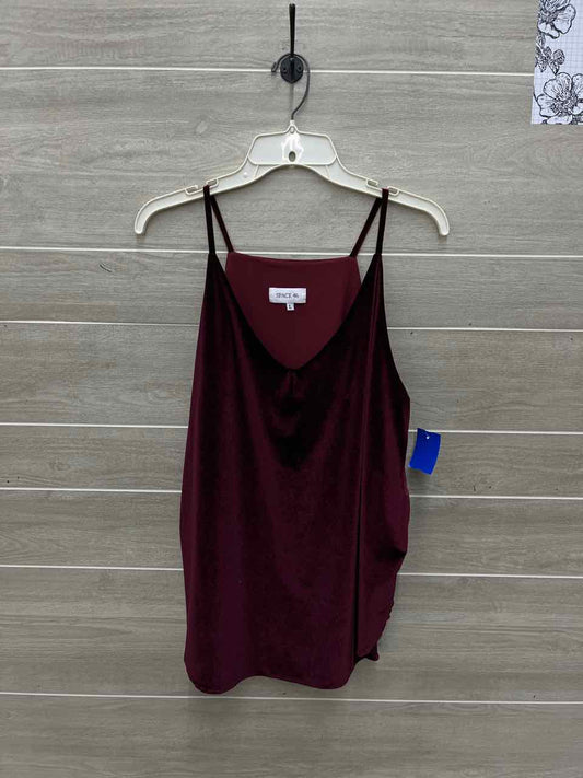 Size L Burgundy Womens Tank Top
