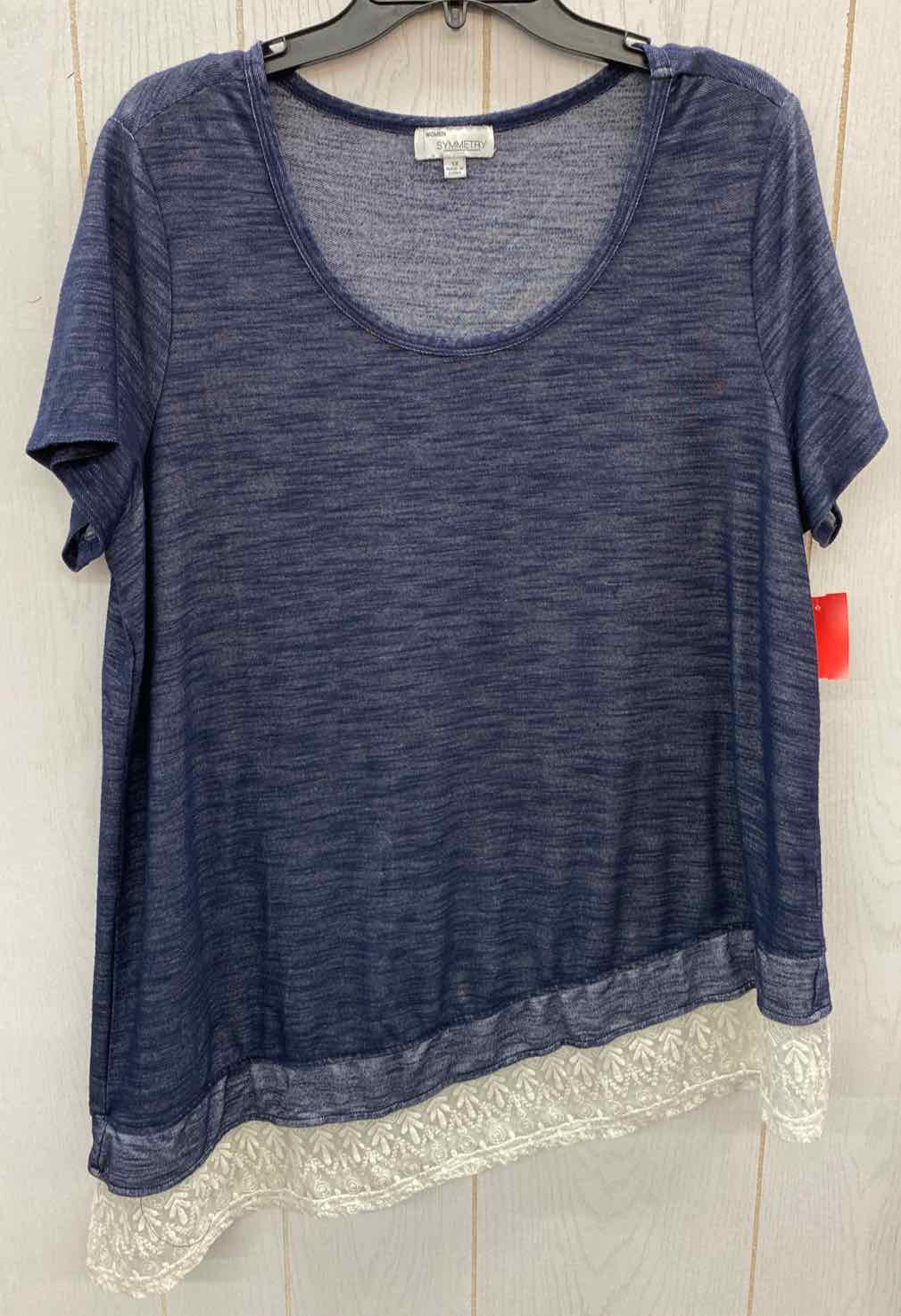 Symmetry Blue Womens Size 1X Shirt