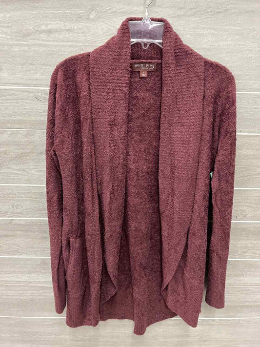 Barefoot Dreams Size S Burgundy Womens Sweater