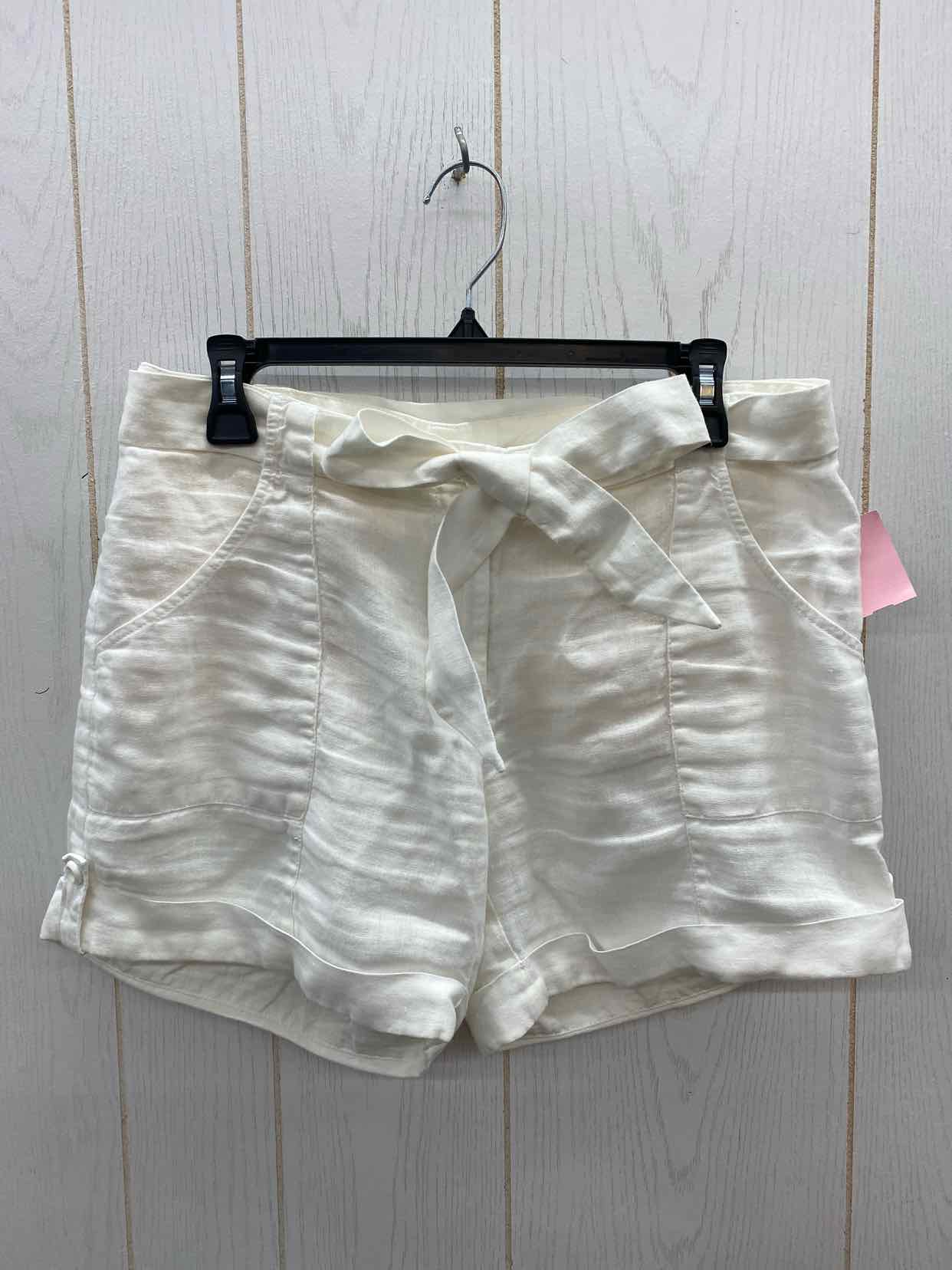 Garnet Hill White Womens Size 6 Shorts