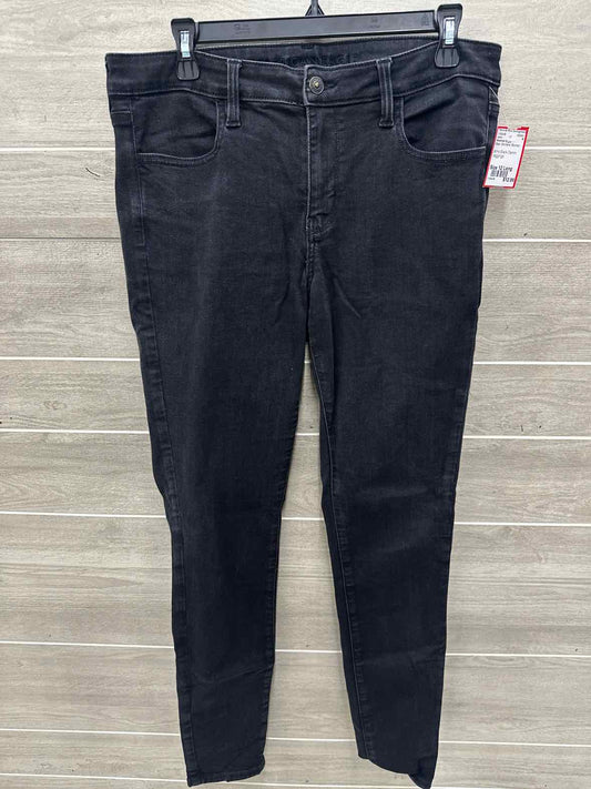 American Eagle Size 12 Long Black Womens Jeans