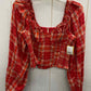 Free People Red Womens Size Small Shirt