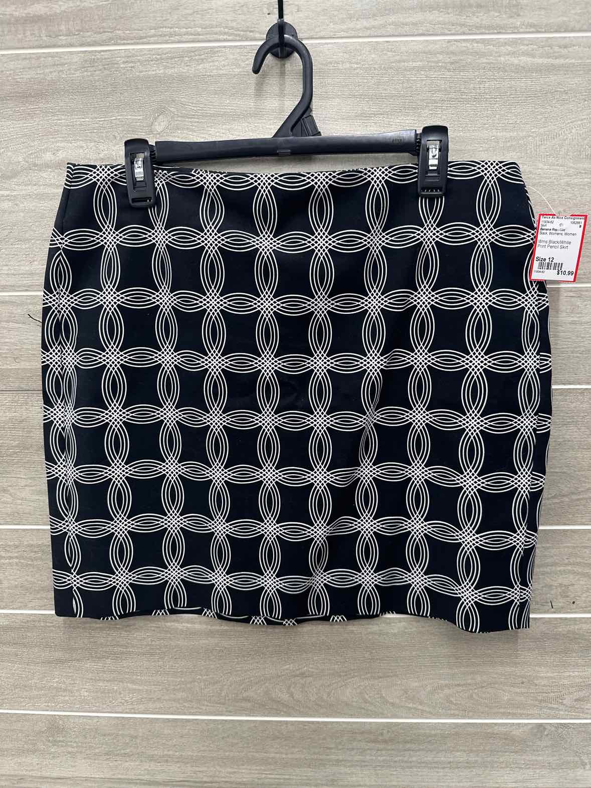 Banana Republic Size 12 Black Womens Skirt