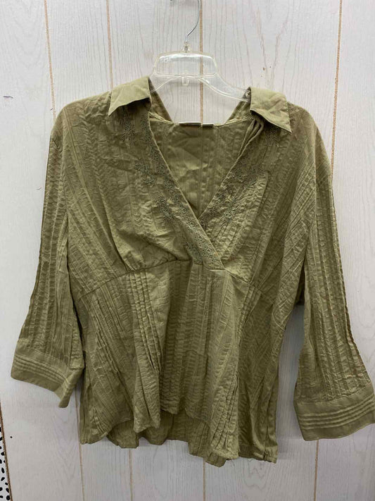 CATO Green Womens Size XL Shirt