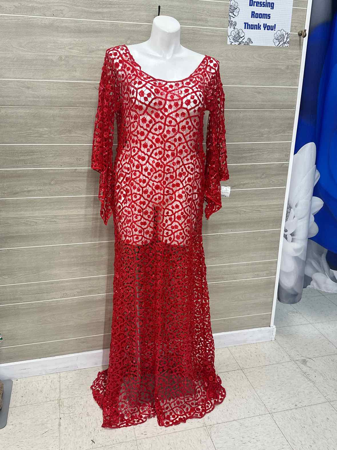 Size M/L Red Womens Dress